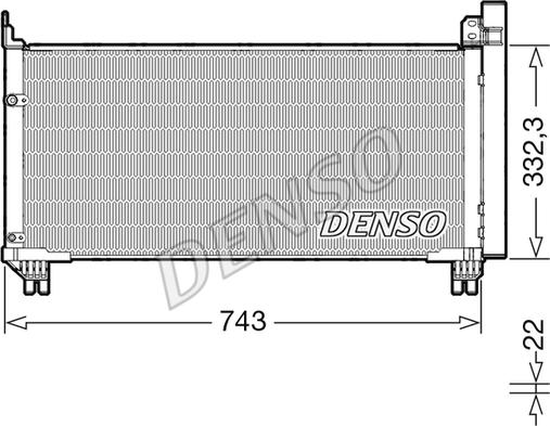 Denso DCN51014 - Конденсатор, кондиціонер avtolavka.club