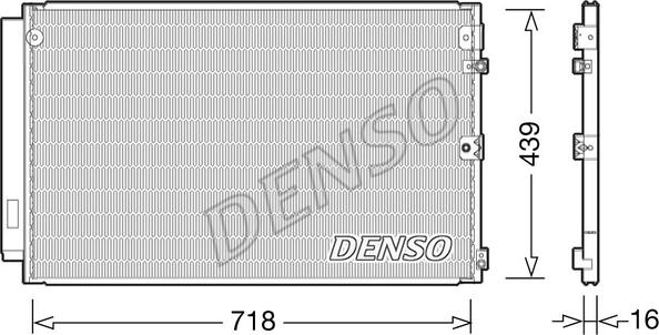 Denso DCN51011 - Конденсатор, кондиціонер avtolavka.club