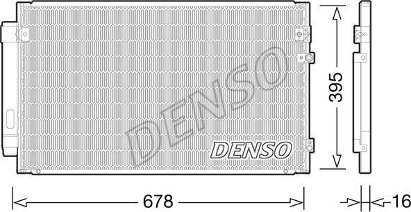 Denso DCN51012 - Конденсатор, кондиціонер avtolavka.club
