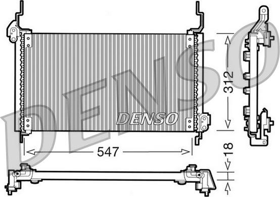 Denso DCN09015 - Конденсатор, кондиціонер avtolavka.club