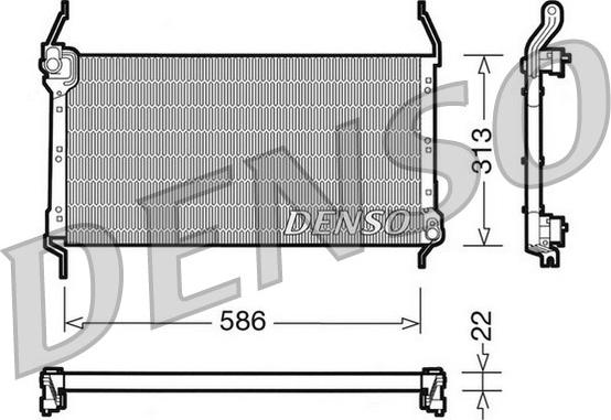 Denso DCN09013 - Конденсатор, кондиціонер avtolavka.club