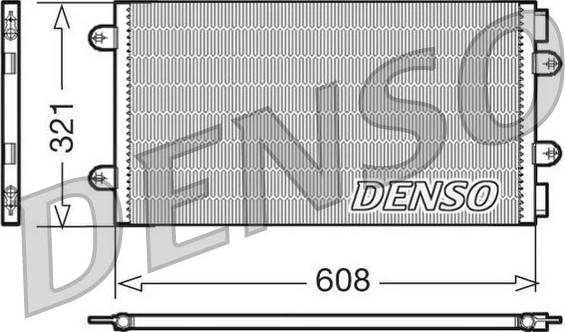 Denso DCN09104 - Конденсатор, кондиціонер avtolavka.club