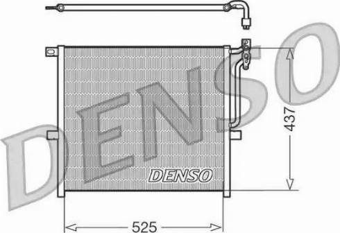 Denso DCN05008 - Конденсатор, кондиціонер avtolavka.club