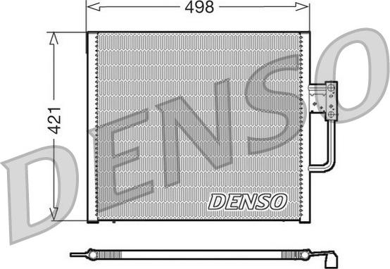 Denso DCN05015 - Конденсатор, кондиціонер avtolavka.club