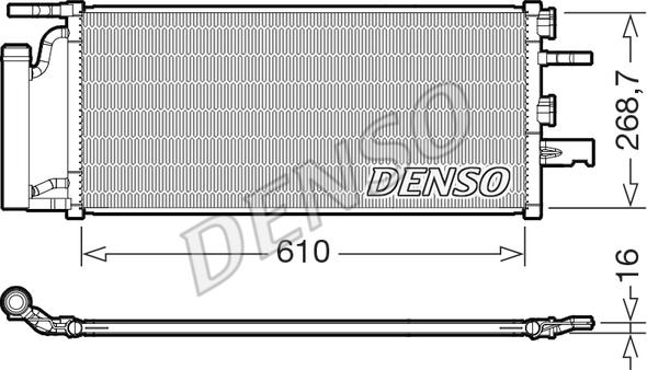 Denso DCN05036 - Конденсатор, кондиціонер avtolavka.club