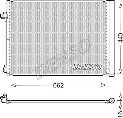 Denso DCN05030 - Конденсатор, кондиціонер avtolavka.club