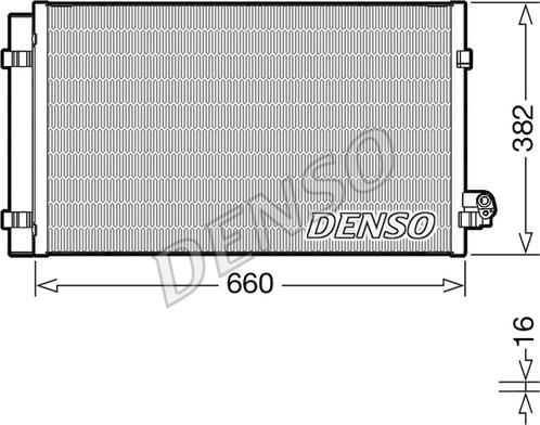 Denso DCN05107 - Конденсатор, кондиціонер avtolavka.club