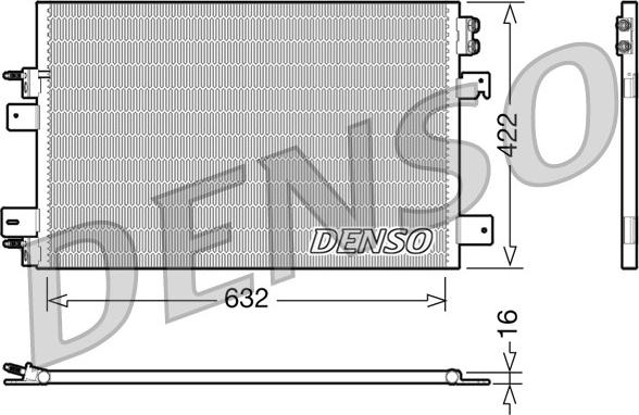 Denso DCN06007 - Конденсатор, кондиціонер avtolavka.club