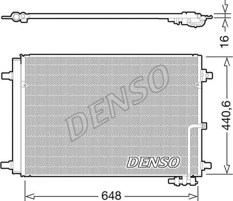 Denso DCN02022 - Конденсатор, кондиціонер avtolavka.club