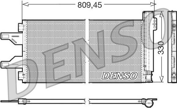 Denso DCN07050 - Конденсатор, кондиціонер avtolavka.club