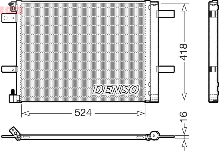 Denso DCN07062 - Конденсатор, кондиціонер avtolavka.club