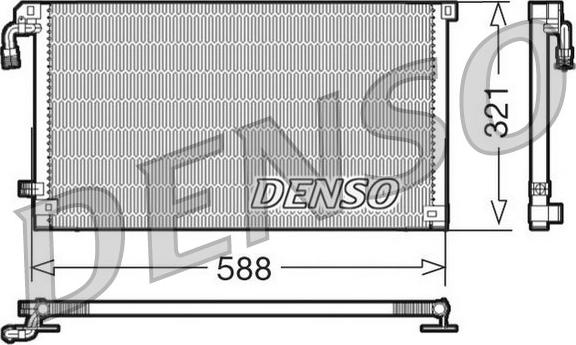 Denso DCN07004 - Конденсатор, кондиціонер avtolavka.club