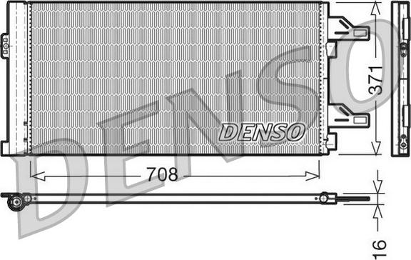 Denso DCN07002 - Конденсатор, кондиціонер avtolavka.club