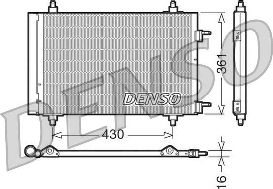 Denso DCN07019 - Конденсатор, кондиціонер avtolavka.club