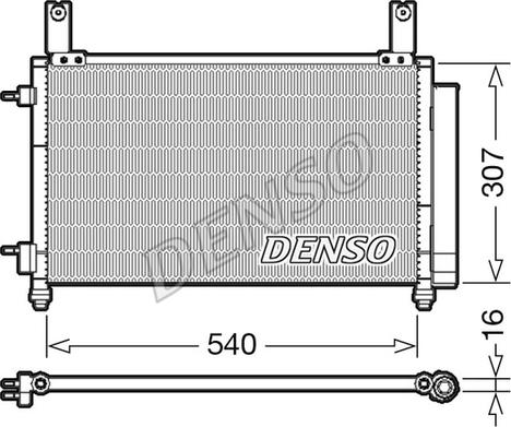 Denso DCN15004 - Конденсатор, кондиціонер avtolavka.club