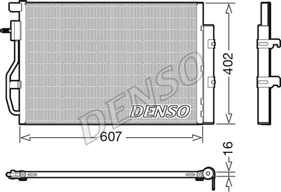 Denso DCN15008 - Конденсатор, кондиціонер avtolavka.club