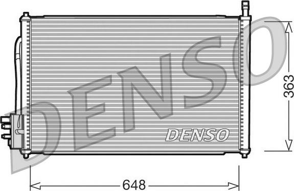 Denso DCN10006 - Конденсатор, кондиціонер avtolavka.club