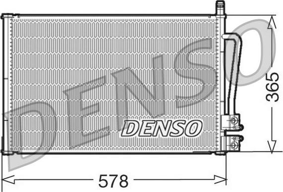 Denso DCN10008 - Конденсатор, кондиціонер avtolavka.club