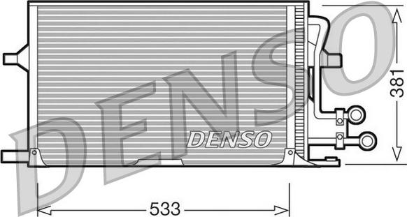Denso DCN10003 - Конденсатор, кондиціонер avtolavka.club