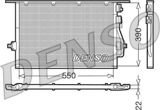 Denso DCN10014 - Конденсатор, кондиціонер avtolavka.club