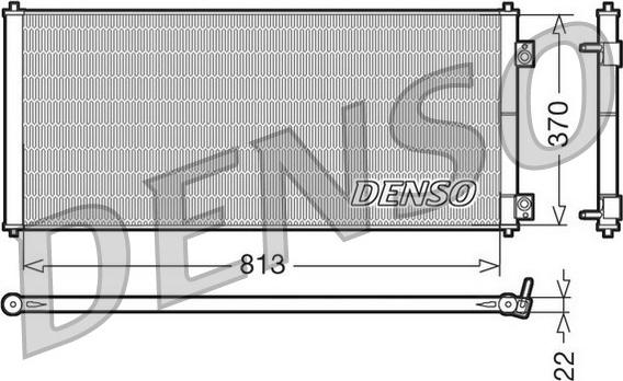 Denso DCN10018 - Конденсатор, кондиціонер avtolavka.club