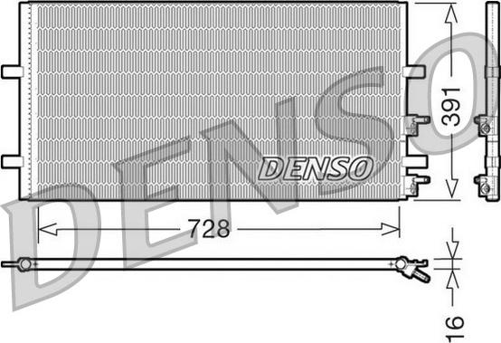 Denso DCN10017 - Конденсатор, кондиціонер avtolavka.club