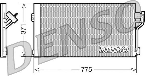 Denso DCN17050 - Конденсатор, кондиціонер avtolavka.club