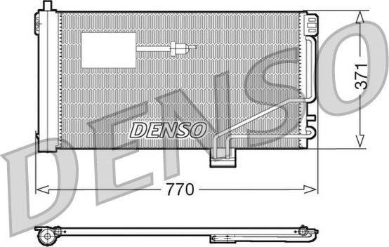 Denso DCN17015 - Конденсатор, кондиціонер avtolavka.club