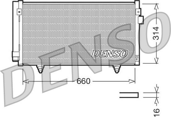 Denso DCN36003 - Конденсатор, кондиціонер avtolavka.club