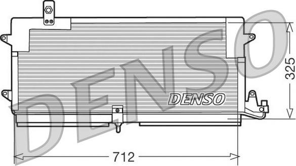Denso DCN32004 - Конденсатор, кондиціонер avtolavka.club