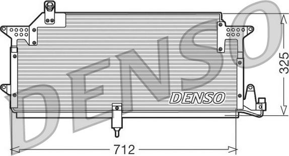Denso DCN32005 - Конденсатор, кондиціонер avtolavka.club