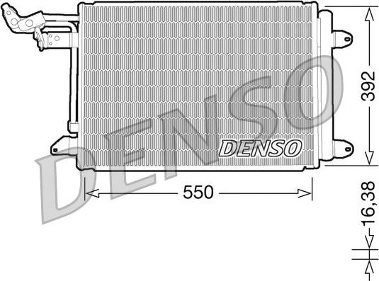 Denso DCN32002 - Конденсатор, кондиціонер avtolavka.club