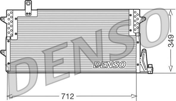 Denso DCN32007 - Конденсатор, кондиціонер avtolavka.club