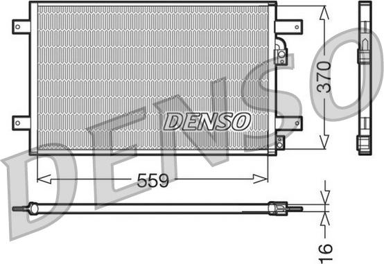 Denso DCN32014 - Конденсатор, кондиціонер avtolavka.club