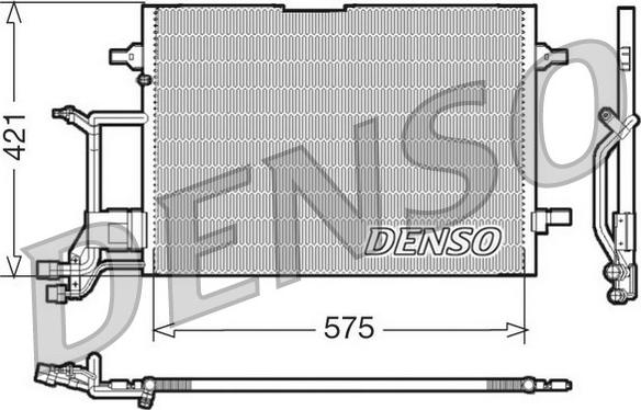 Denso DCN32016 - Конденсатор, кондиціонер avtolavka.club