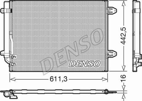 Denso DCN32013 - Конденсатор, кондиціонер avtolavka.club