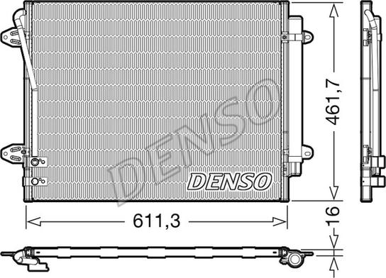Denso DCN32012 - Конденсатор, кондиціонер avtolavka.club