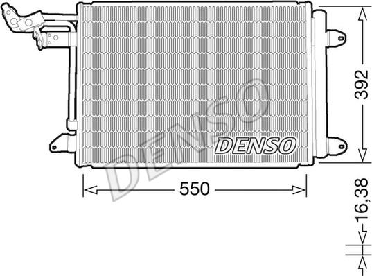 Denso DCN32032 - Конденсатор, кондиціонер avtolavka.club