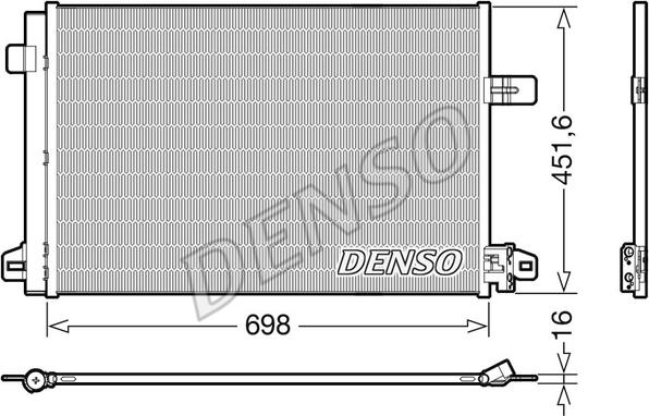 Denso DCN32028 - Конденсатор, кондиціонер avtolavka.club