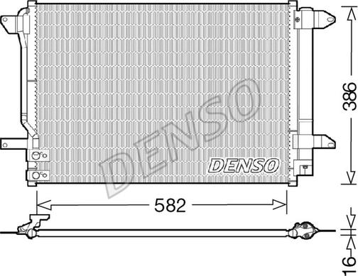 Denso DCN32027 - Конденсатор, кондиціонер avtolavka.club