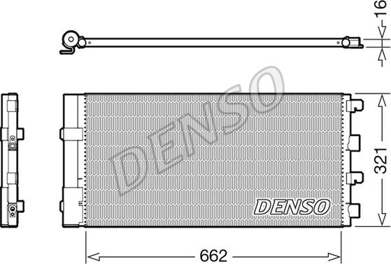 Denso DCN37003 - Конденсатор, кондиціонер avtolavka.club