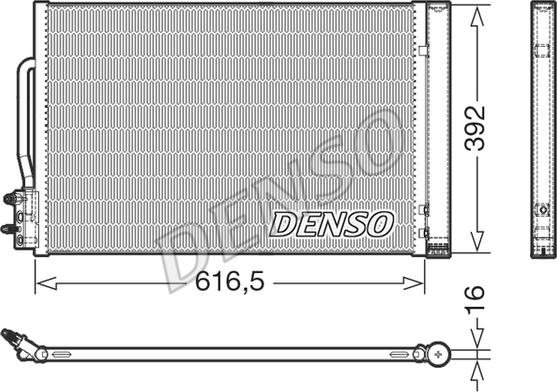 Denso DCN20049 - Конденсатор, кондиціонер avtolavka.club