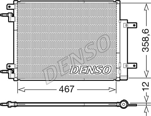 Denso DCN20046 - Конденсатор, кондиціонер avtolavka.club