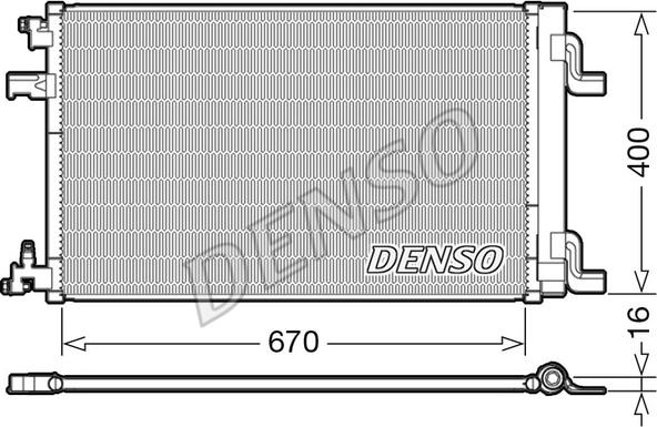 Denso DCN20002 - Конденсатор, кондиціонер avtolavka.club