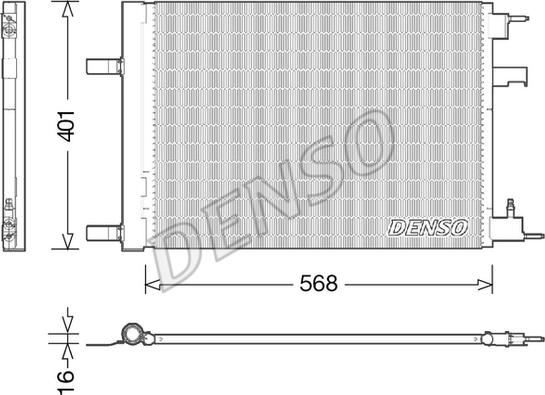 Denso DCN20014 - Конденсатор, кондиціонер avtolavka.club