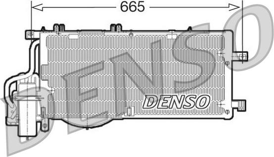 Denso DCN20016 - Конденсатор, кондиціонер avtolavka.club