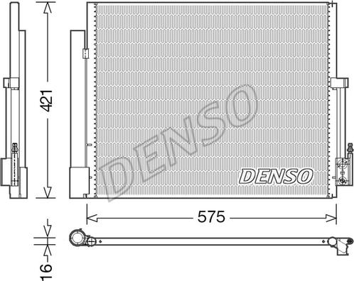 Denso DCN20036 - Конденсатор, кондиціонер avtolavka.club