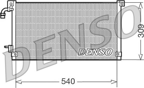 Denso DCN21004 - Конденсатор, кондиціонер avtolavka.club