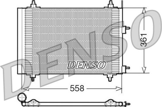 Denso DCN21015 - Конденсатор, кондиціонер avtolavka.club