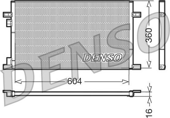 Denso DCN23019 - Конденсатор, кондиціонер avtolavka.club